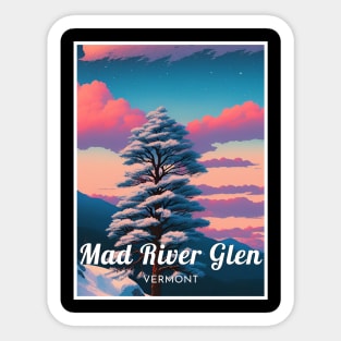 Mad River Glen Vermont Ski Usa Sticker